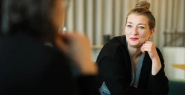 Dr. Anna Finzel n an interview.