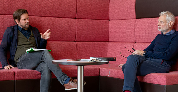 Prof. Dr. Peer Trilcke und Prof. Dr. Heiko Christians | Foto: Sandra Scholz Prof. Dr. Peer Trilcke und Prof. Dr. Heiko Christians | Foto: Sandra Scholz