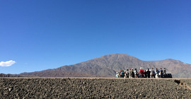 Doktoranden des Graduiertenkollegs „StRATEGy“ auf ihrer Reise in die argentinischen Anden im März 2017. Foto: Henry Wichura