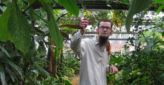 Gartenpädagoge Steffen Ramm im Botanischen Garten.