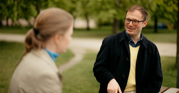 Matheus Hagedorny im Interviews Matheus Hagedorny während des Interviews.