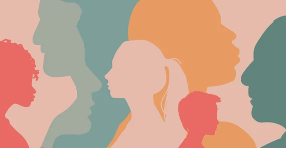 Illustration Profil menschlicher Silhouette