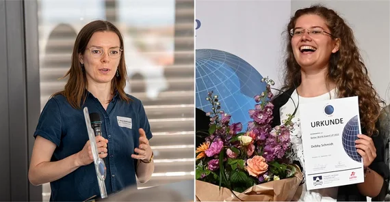 Links: Dr. Anna Heidenreich (2023) / Rechts: Debby Schmidt (2022)