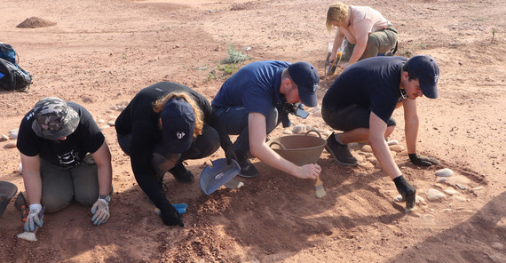 Auf der Ausgrabung