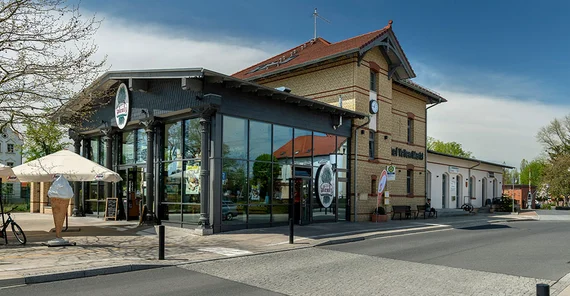 Die Präsenzstelle im Bahnhof Velten. Das Foto ist von Thomas Roese.