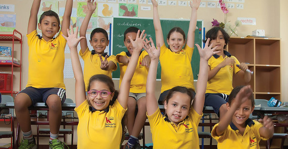Children learn German at the Rahn Schools Cairo, which now cooperates with the university’s ZeLB. Children at the Rahn Schools Cairo.