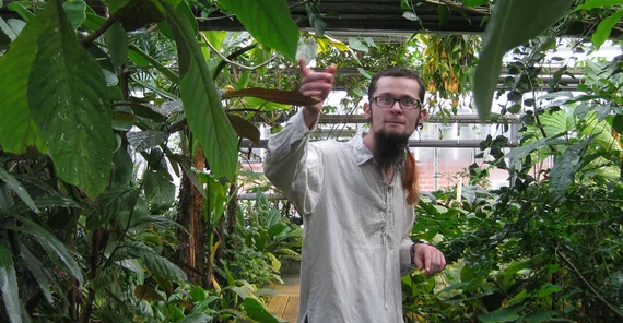 Steffen Ramm im Botanischen Garten | Foto: Kerstin Kläring