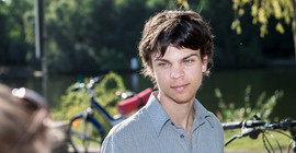 Sebastian Grieme von Fridays for Future am Heiligen See. Foto: Kaya Neutzer.