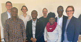 Gruppenbild mit Vertretern der Uni Potsdam und der University of Education in Winneba.