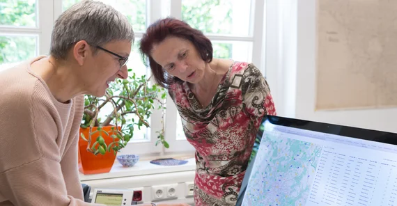 Prof. Dr. Ulrike Demske and Dr. Elisabeth Berner (r.). Photo: Karla Fritze.
