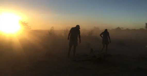 Dust storm during the dry season | Photo: Dr. Niels Blaum