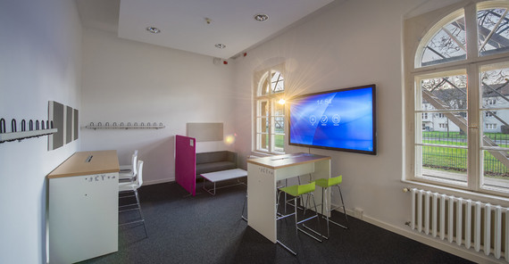 Selbstlernzone auf dem Campus Am Neuen Palais. Foto: Thomas Roese.