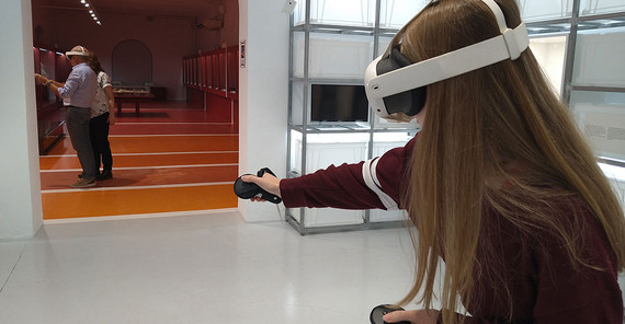 VR-Brille in Aktion VR-Brille in Aktion