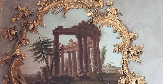 Wandverzierung im Schloss Sanssouci
