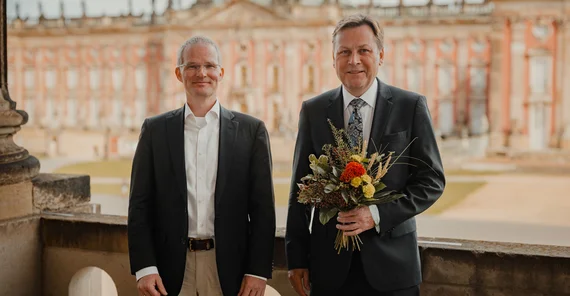 Prof. Oliver Günther, Ph.D. (rechts) und Prof. Dr. Andreas Borowski (links)