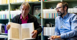 Prof. Dr. Ottmar Ette (links) und Dr. Tobias Kraft. Photo: Karla Fritze.