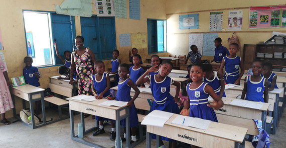 Kinder in der Basic School in Winneba Kinder in der Basic School in Winneba
