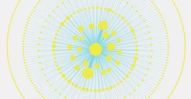 Experimentelle Visualisierung des Briefnetzwerks von Theodor Fontane. Erfasst sind 5840 Briefe und 681 Korrespondenzpartner. | Abbildung: Theodor-Fontane-Archiv