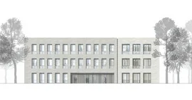 Architektenentwurf des Forschungsneubaus für das Institut für Ernährungswissenschaft am Standort Rehbrücke