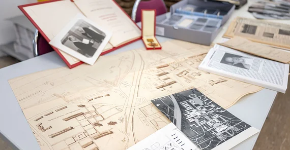 Baupläne aus den 1970er Jahren für den Campus Am Neuen Palais.