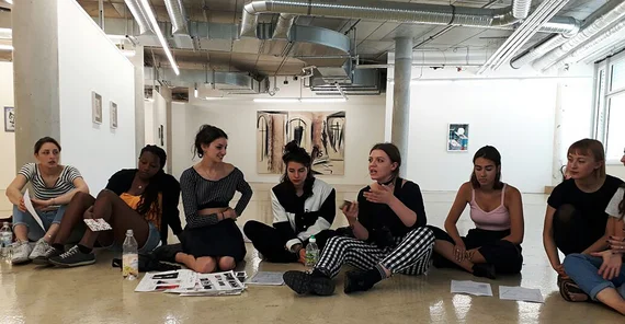 Die studentischen Ausstellungsmacher. Foto: Beatrice Miersch.