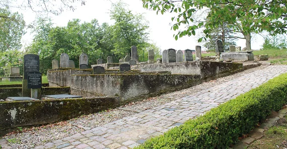 Jewish cemetery in Oderberg. The photo is from Dr. Anke Geißler-Grünberg.