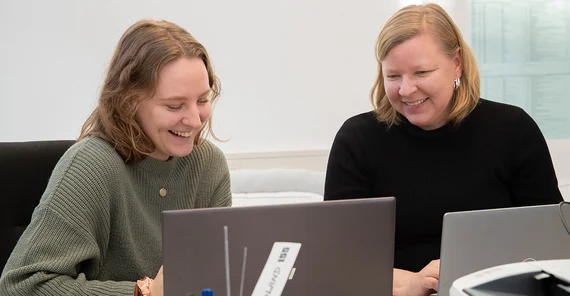 Annett Wadewitz (r.) mit Luise Fuhrhop