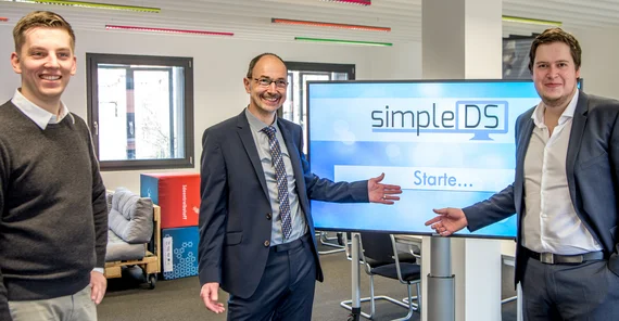 Das Team des Start-ups "simpleDS"