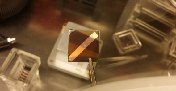 Perowskit-Solarzelle. Foto: Martin Stolterfoht.