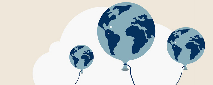 Globus in Ballon-Form