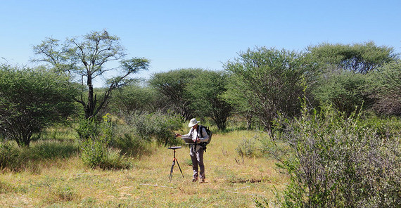 Datenerhebung mit einem Feldspektrometer