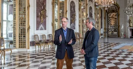 Dr. Jürgen Luh (SPSG) and Prof. Dr. Iwan-Michelangelo D‘Aprile. Photo: Karla Fritze.