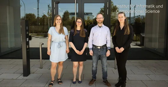 Lilian Hasse, Ann-Marie Gursch, Dr. Tobias Moebert und Prof. Dr. Ulrike Lucke.
