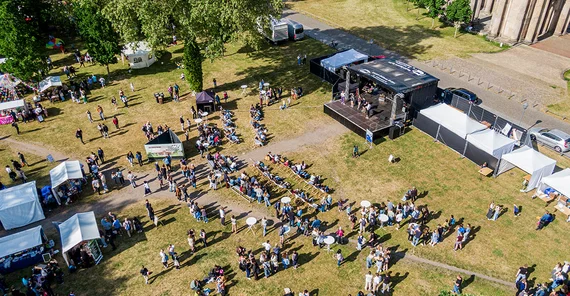 Campus Festival 2023 von oben.