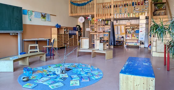 Innenraum der Evangelischen Schule Babelsberg