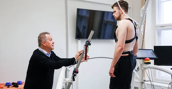 Prof. Dr. Frank Mayer (left) with rookie Kas Haverkort