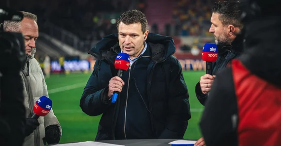 Hertha’s sporting director Benjamin Weber gives interviews on a regular basis.