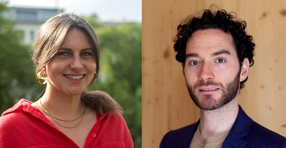 Xounds-Gründer Cornelia Steinbock and Gabor Farkasch