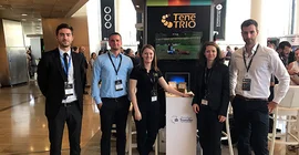 V.l.n.r.: „PerfAccT“-Geschäftsführer Alexandros Kabbathas, Sascha Thormann (Leiter Transferservice von Potsdam Transfer), Katrin Kühn und Dr. Ina Henkel (zwei der drei Gründerinnen von „TeneTRIO“) sowie Robert Klimpke (Leiter Gründungsservice von Potsdam Transfer). (Foto: Sascha Thormann)